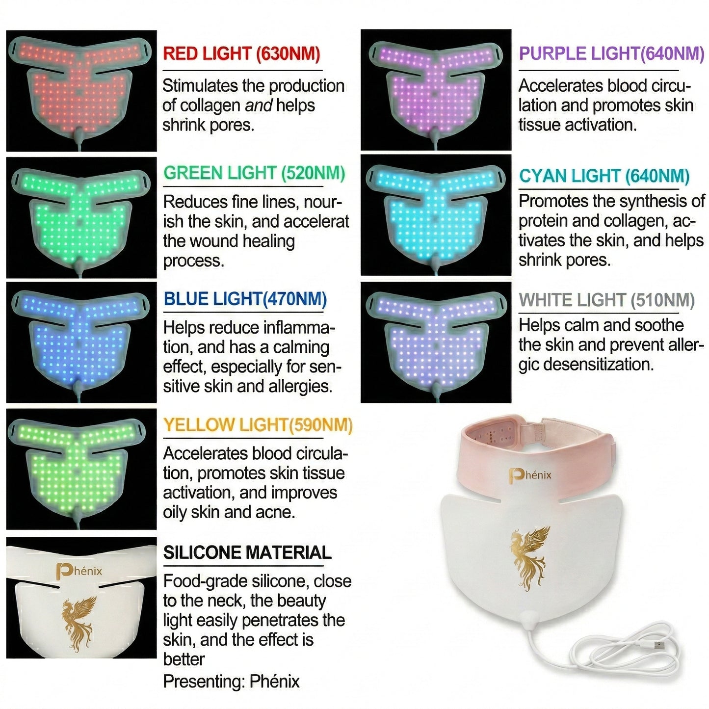 Silicone LED Mask: Professional Light Therapy