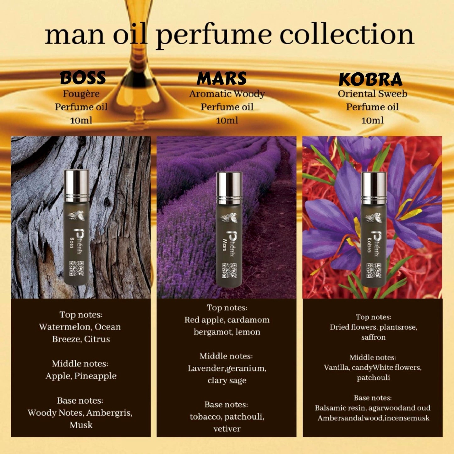 Oil Perfume For Men - Mars